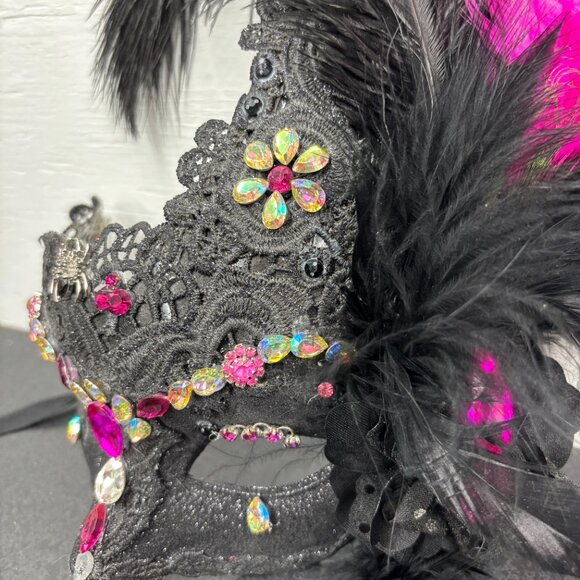 Costume Feather Masquerade Halloween Mardi Gras Cosplay Party Mask - Picture 6 of 10